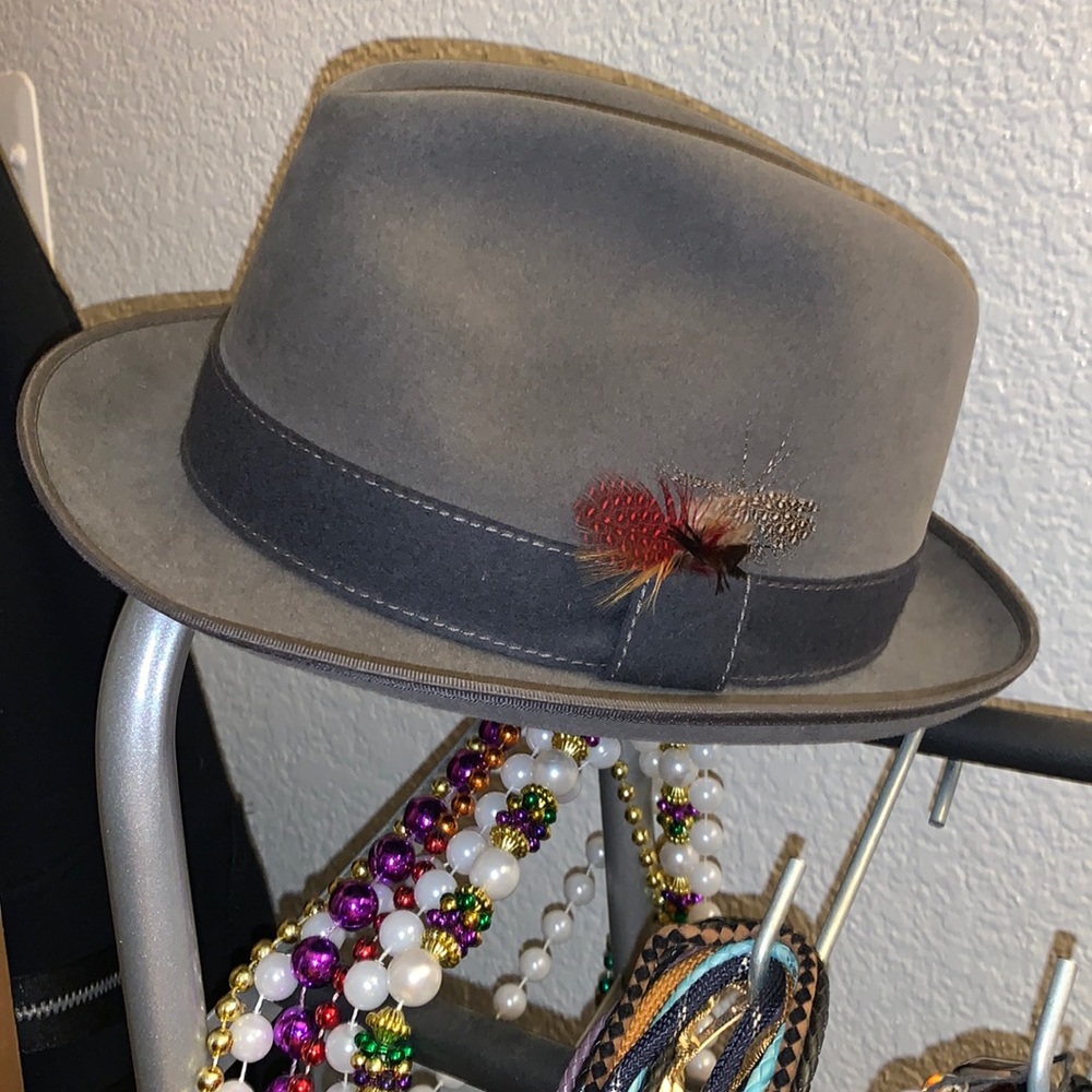 Mens fedora gray vintage style